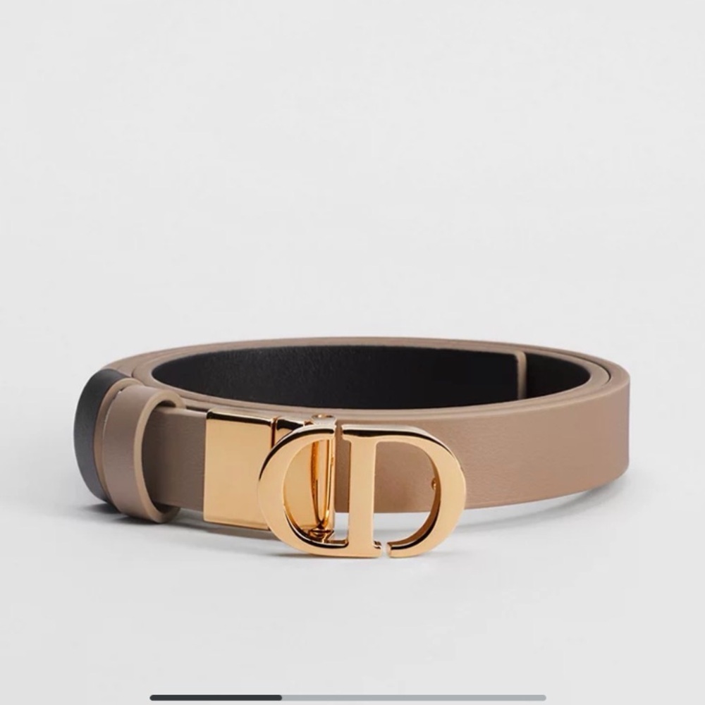 NWT!  Christian Dior Reversible Leather Belt